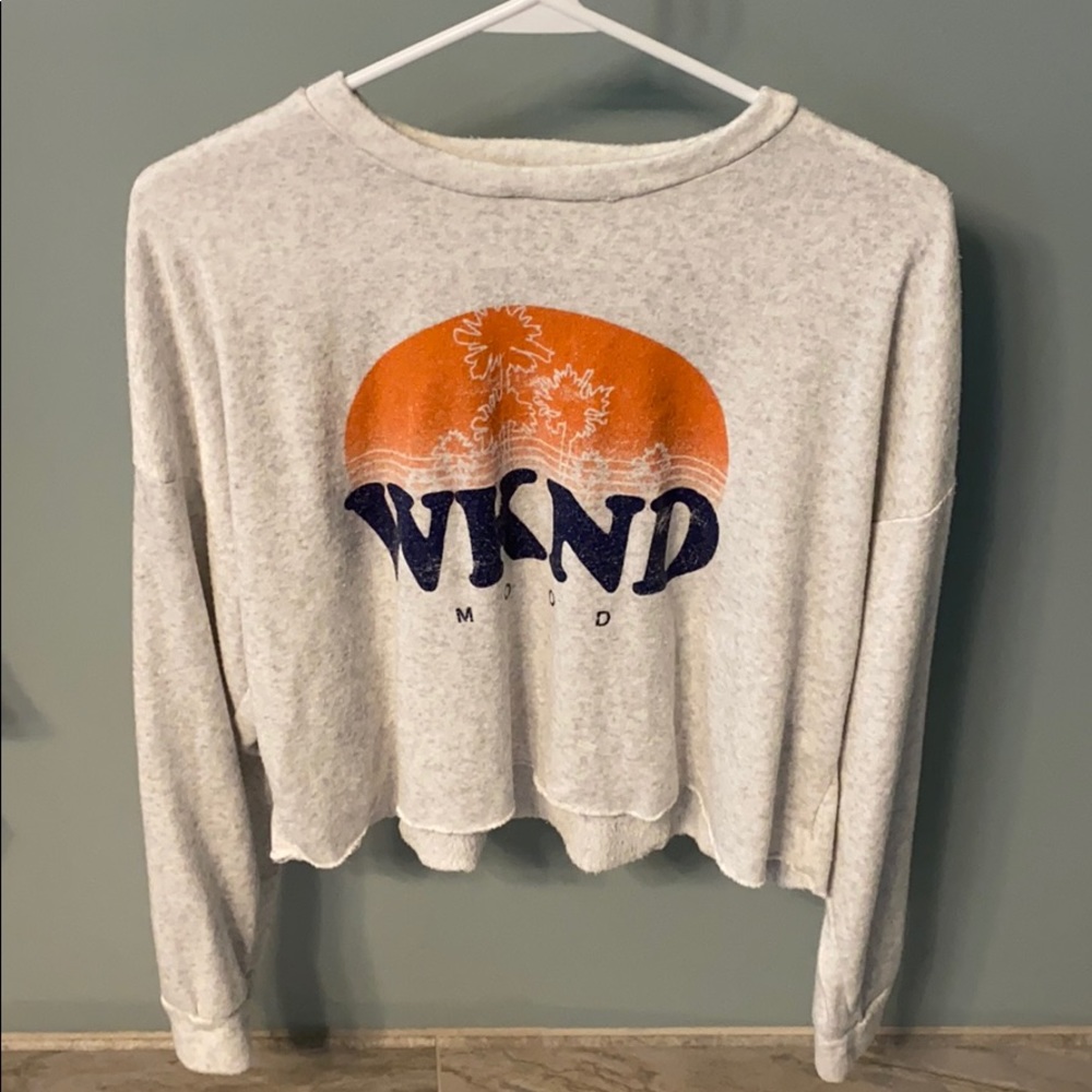 White Long Sleeve Top.